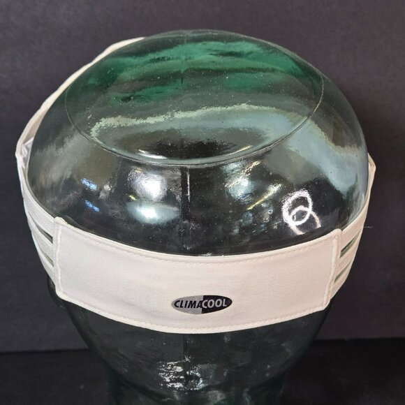 Adidas ClimaCool White & Beige Sports Visor Cap Side Stretch Straps EUC - Picture 3 of 9